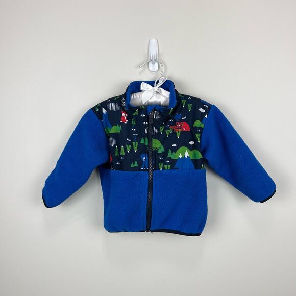 The North Face Blue Woodland Denali Fleece Jacket 6-12 Months - Picture 1 of 10